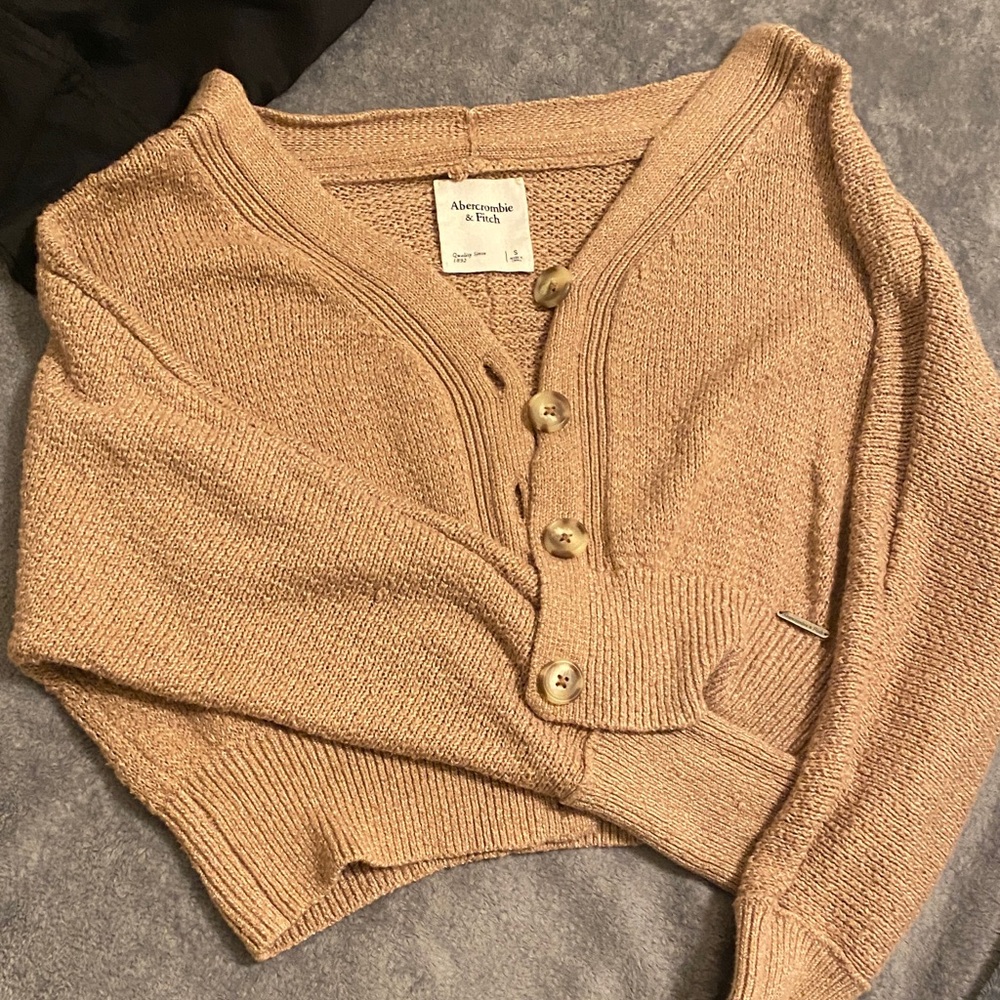 Abercrombie & Fitch Women's Cardigan in Warm Tan